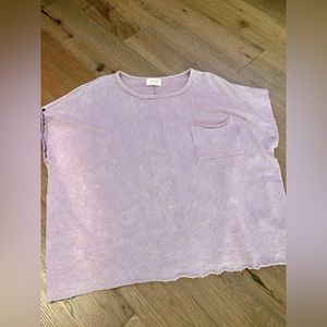 NWT - Fantastic Fawn Lavender Terry Top - size Large
